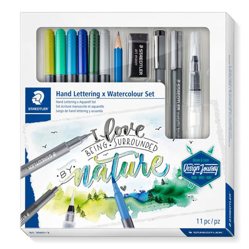 Picture of STAEDTLER HAND LETTERING WATERCOLOUR SET 11PCS